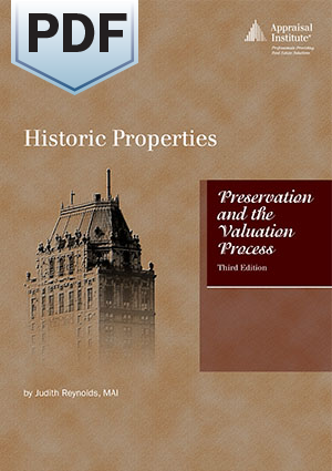 Historic Properties: Preservation and the Valuation Process, Third Edition - PDF