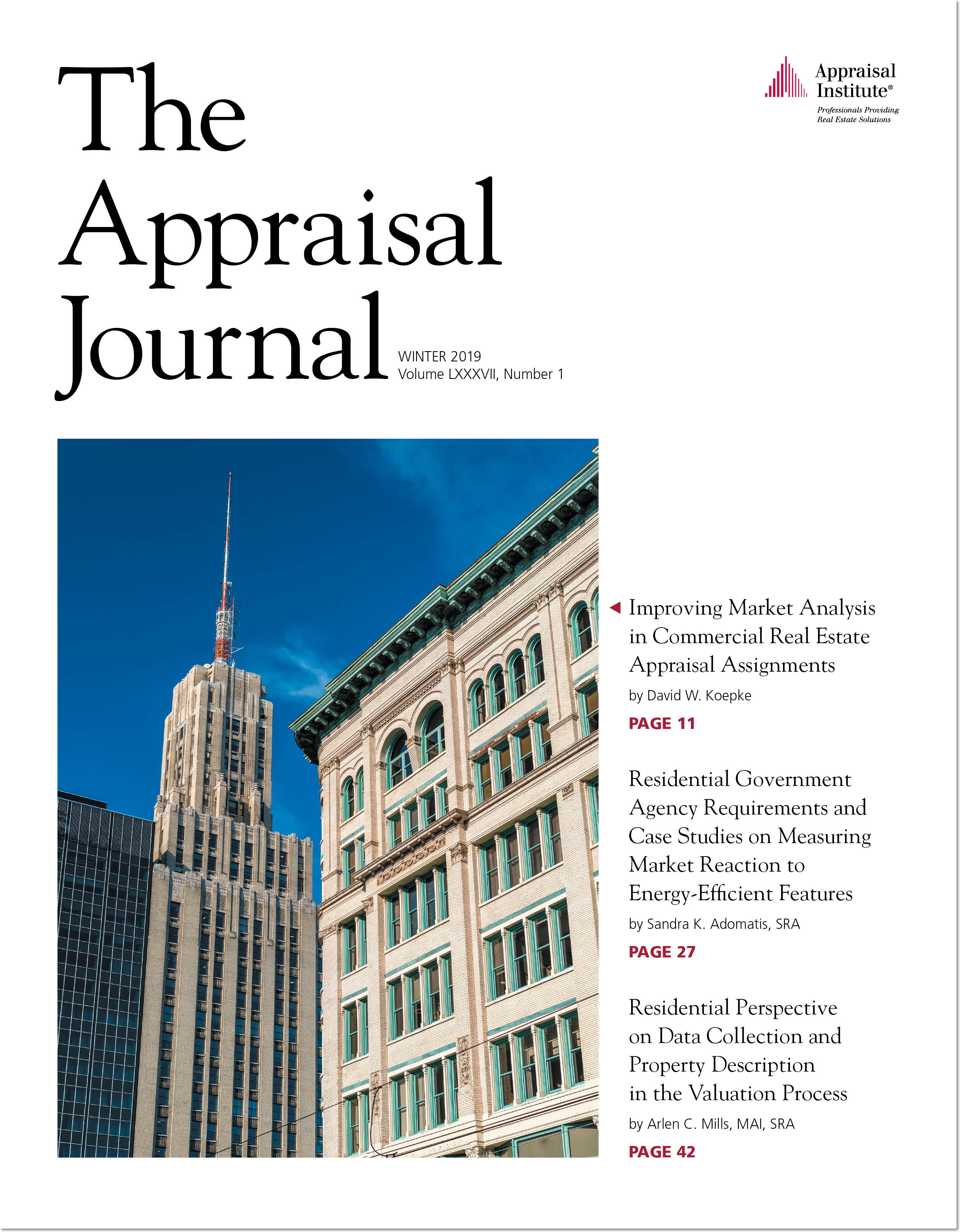 The Appraisal Journal (One Year)